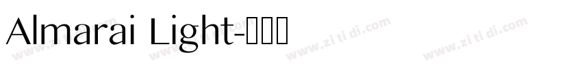 Almarai Light字体转换